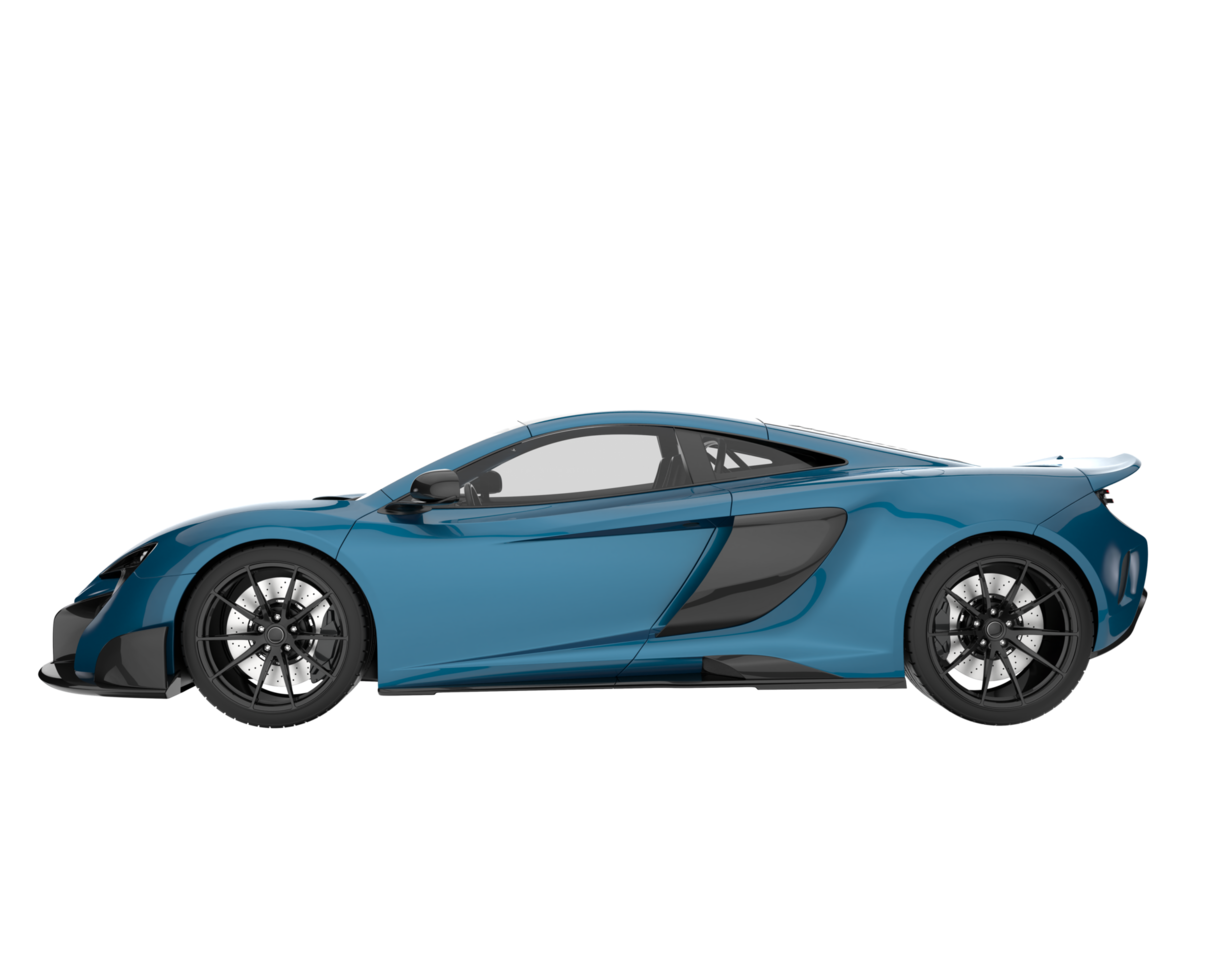 Sport car isolated on transparent background. 3d rendering - illustration png