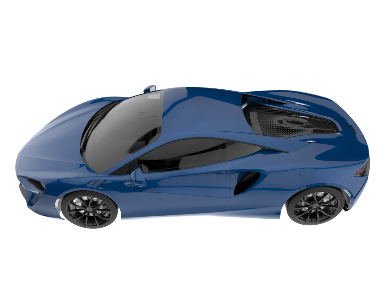 Sport car isolated on transparent background. 3d rendering - illustration png
