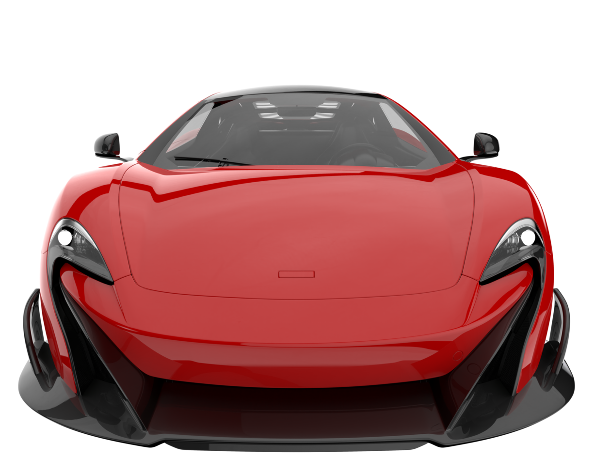 Sport car isolated on transparent background. 3d rendering - illustration png