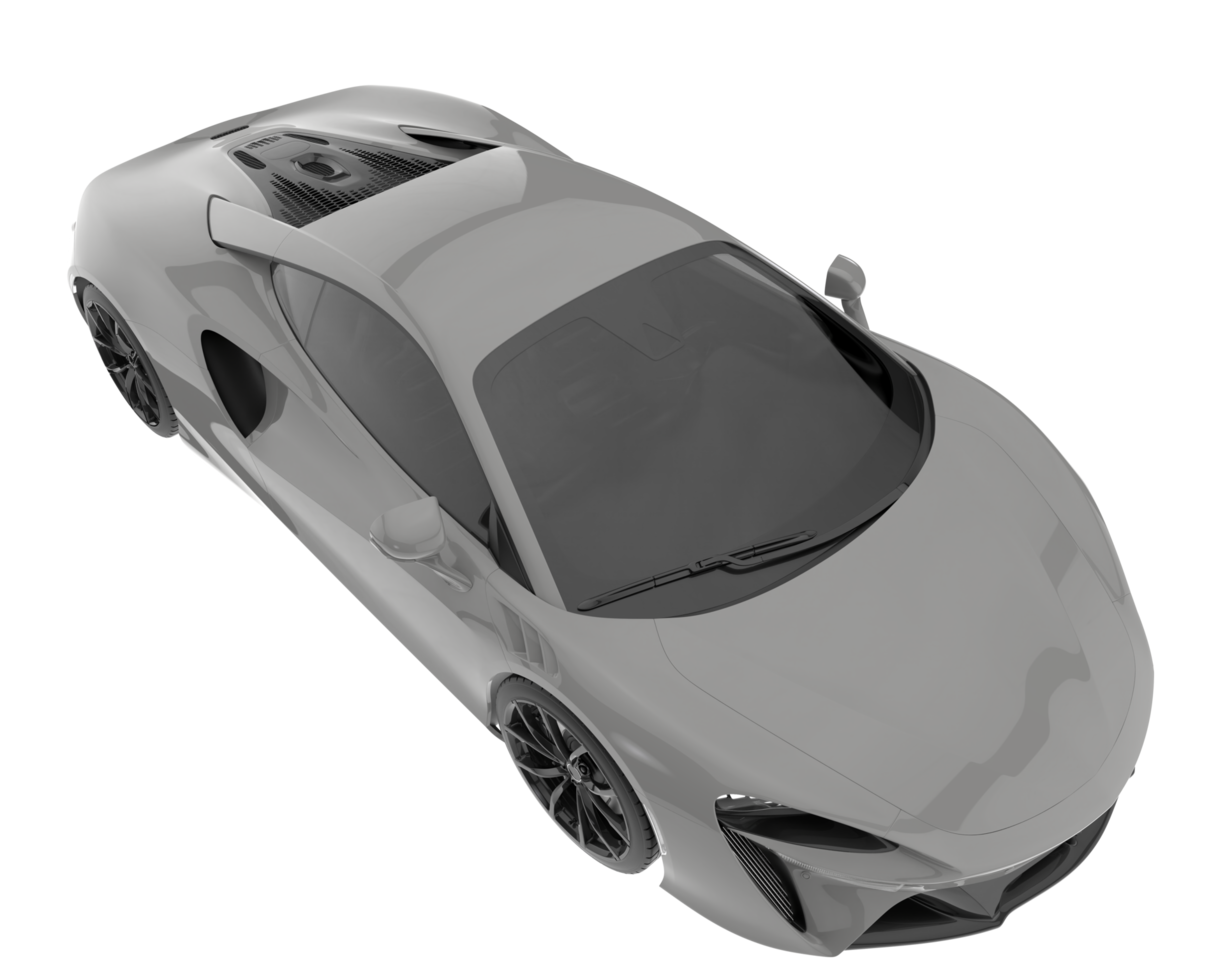 carro esporte isolado em fundo transparente. renderização 3D - ilustração png