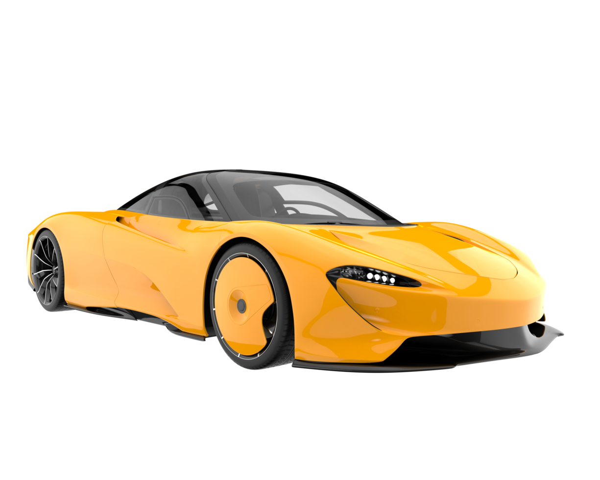 Sport car isolated on transparent background. 3d rendering - illustration png