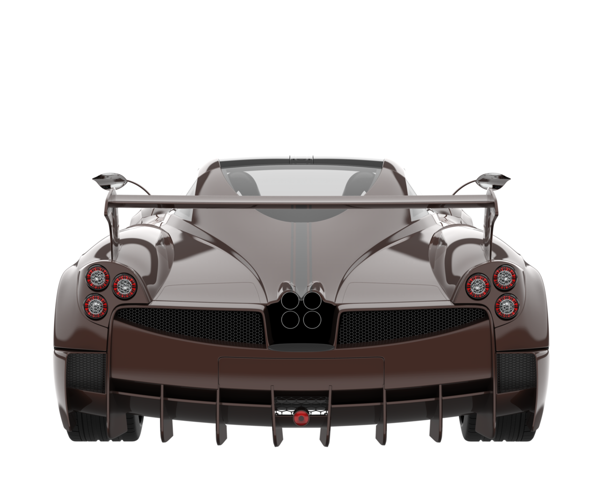 Sport car isolated on transparent background. 3d rendering - illustration png