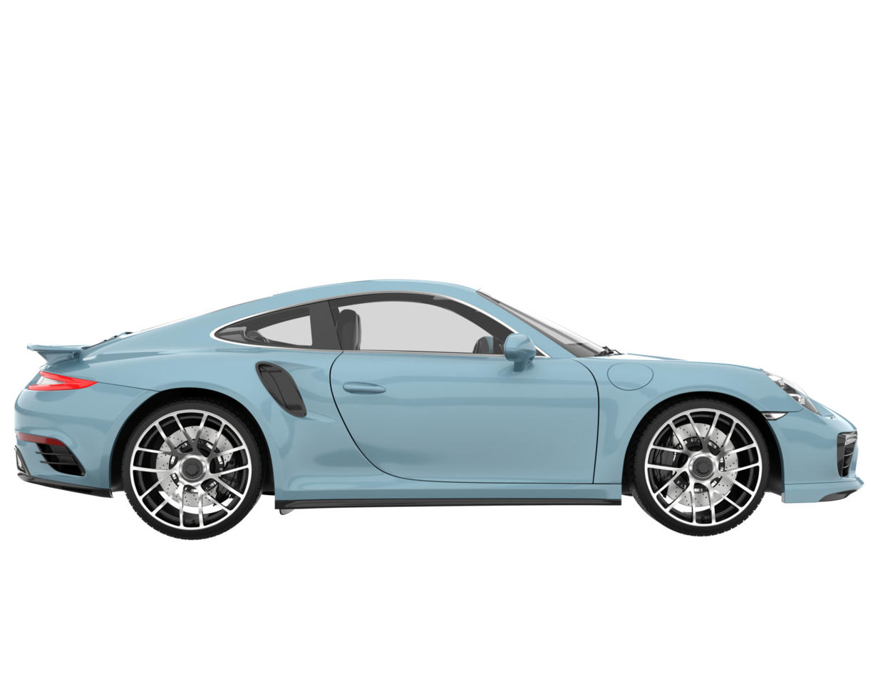 Sport car isolated on transparent background. 3d rendering - illustration png