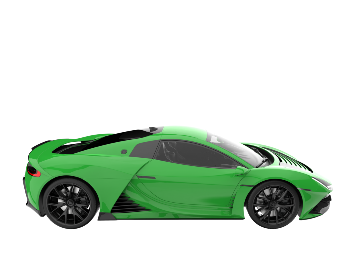 Sport car isolated on transparent background. 3d rendering - illustration png