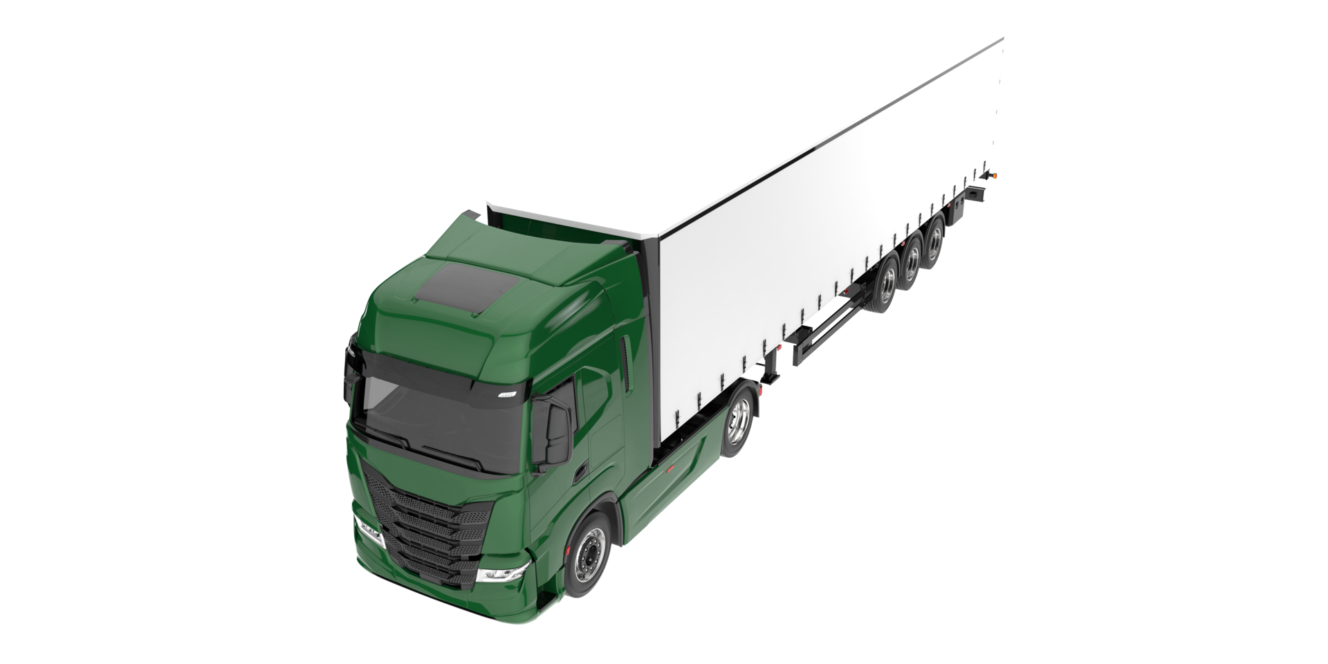 camión aislado sobre fondo transparente. Representación 3d - ilustración png