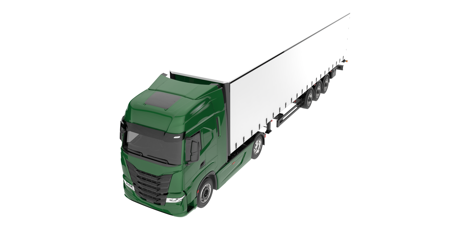 Truck isolated on transparent background. 3d rendering - illustration png