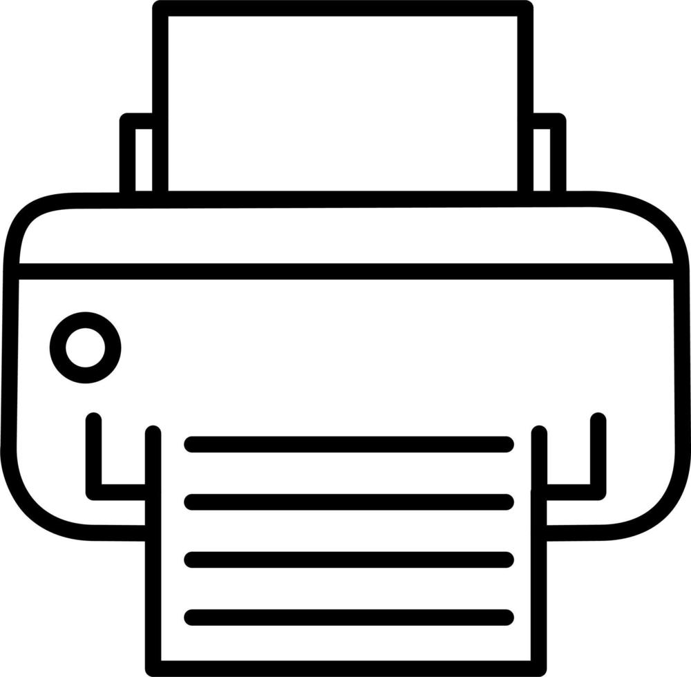 icono de vector de impresora