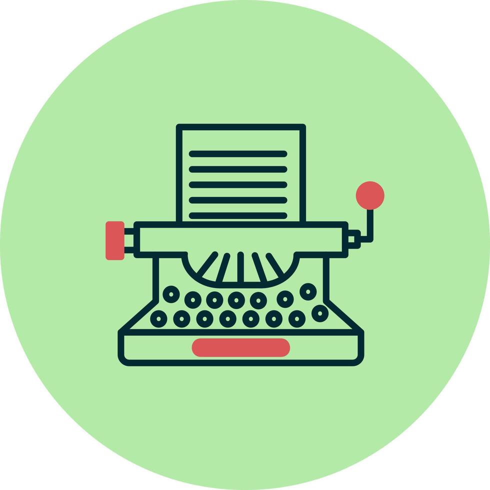 Typewriter Vector Icon