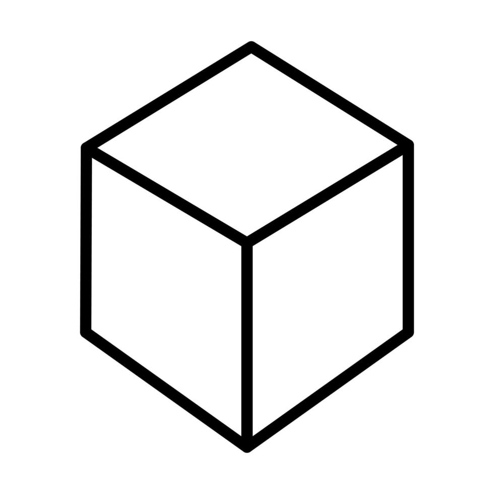 Cube Vector Icon