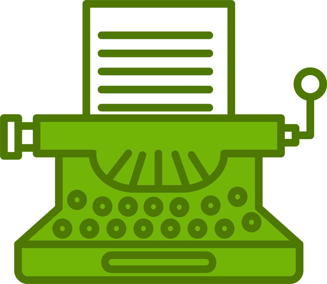 Typewriter Vector Icon