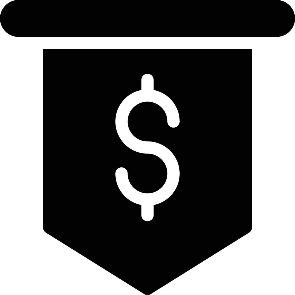 ilustración de vector de bandera de dólar en un fondo. símbolos de calidad premium. iconos vectoriales para concepto y diseño gráfico.