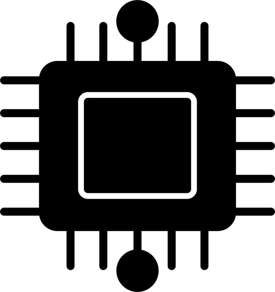 icono de vector de chip