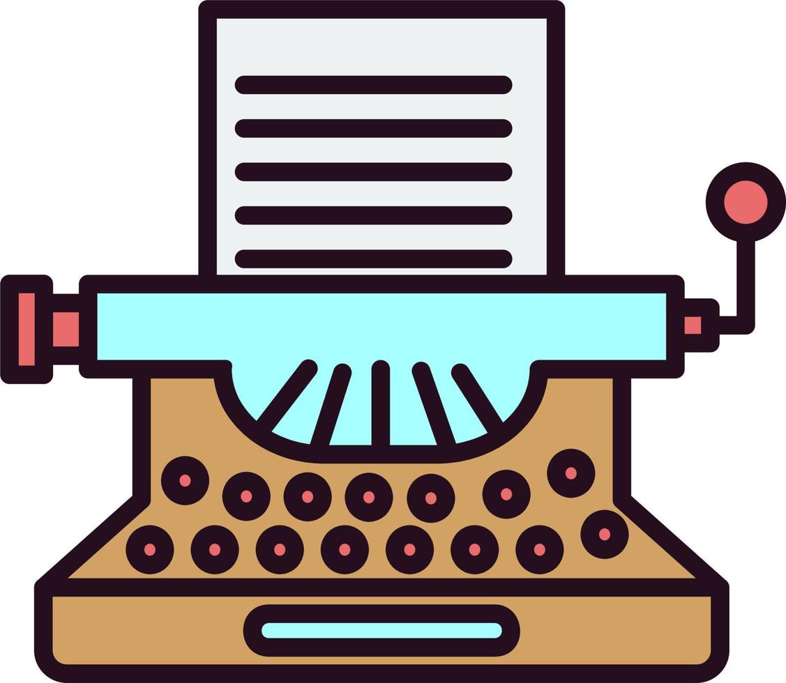 Typewriter Vector Icon