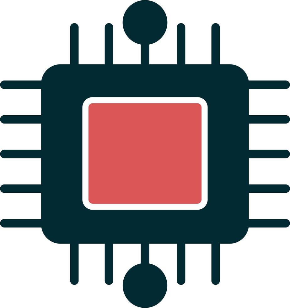 icono de vector de chip