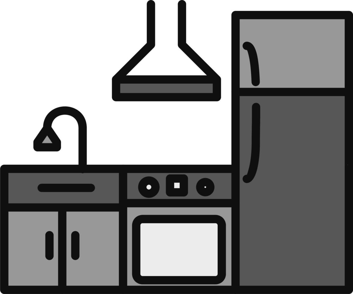 icono de vector de cocina