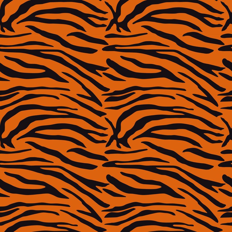 Tiger Pattern Background Design Template vector