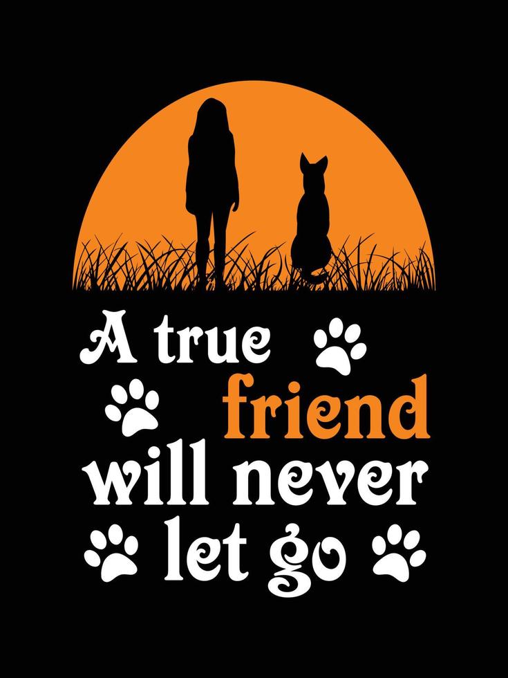 A true friend will never let go vector