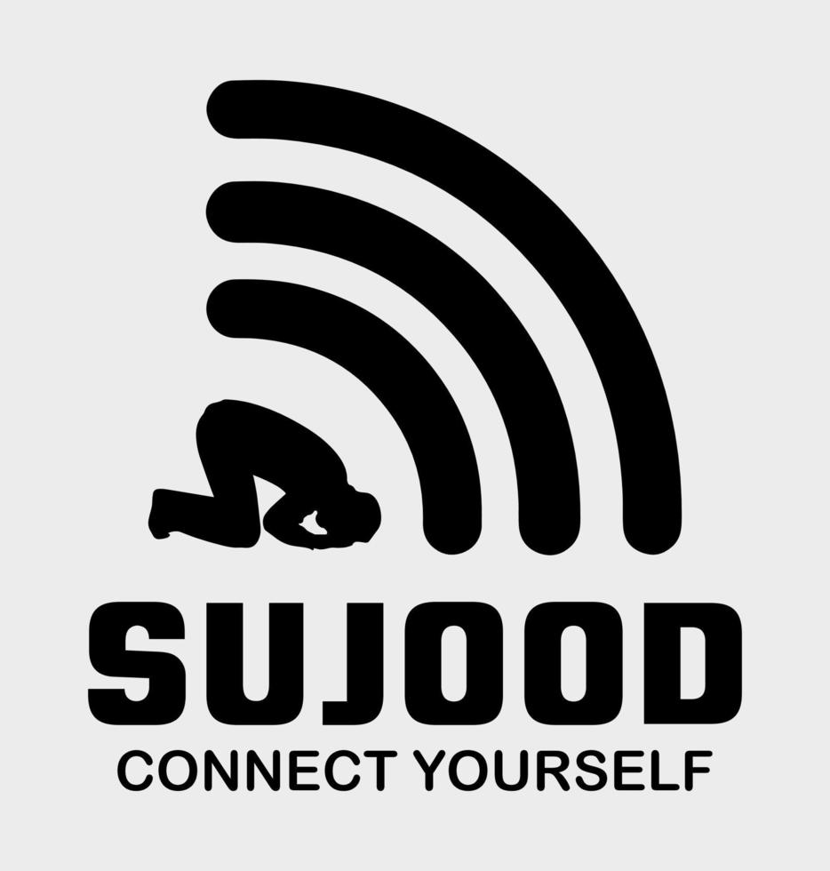 Sujood Connect Yourself. vector