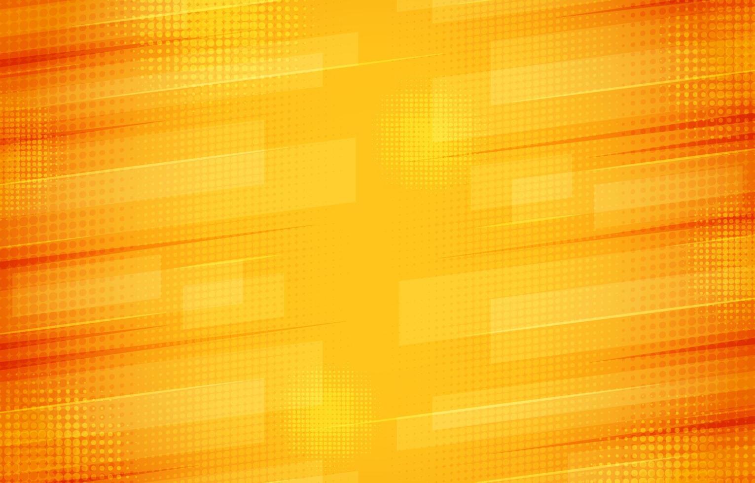 Yellow Abstract Halftone Background Template vector