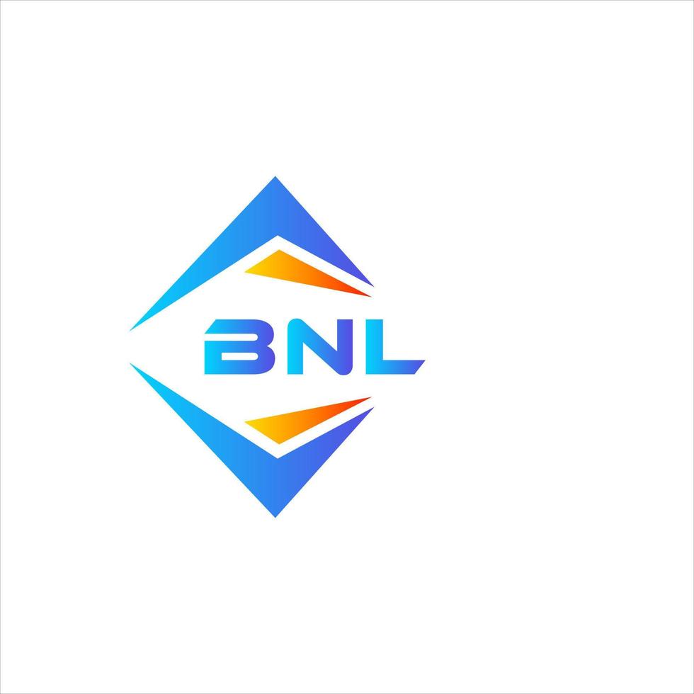 BNL abstract technology logo design on white background. BNL creative initials letter logo concept. vector