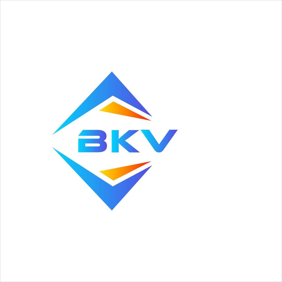 BKV abstract technology logo design on white background. BKV creative initials letter logo concept. vector