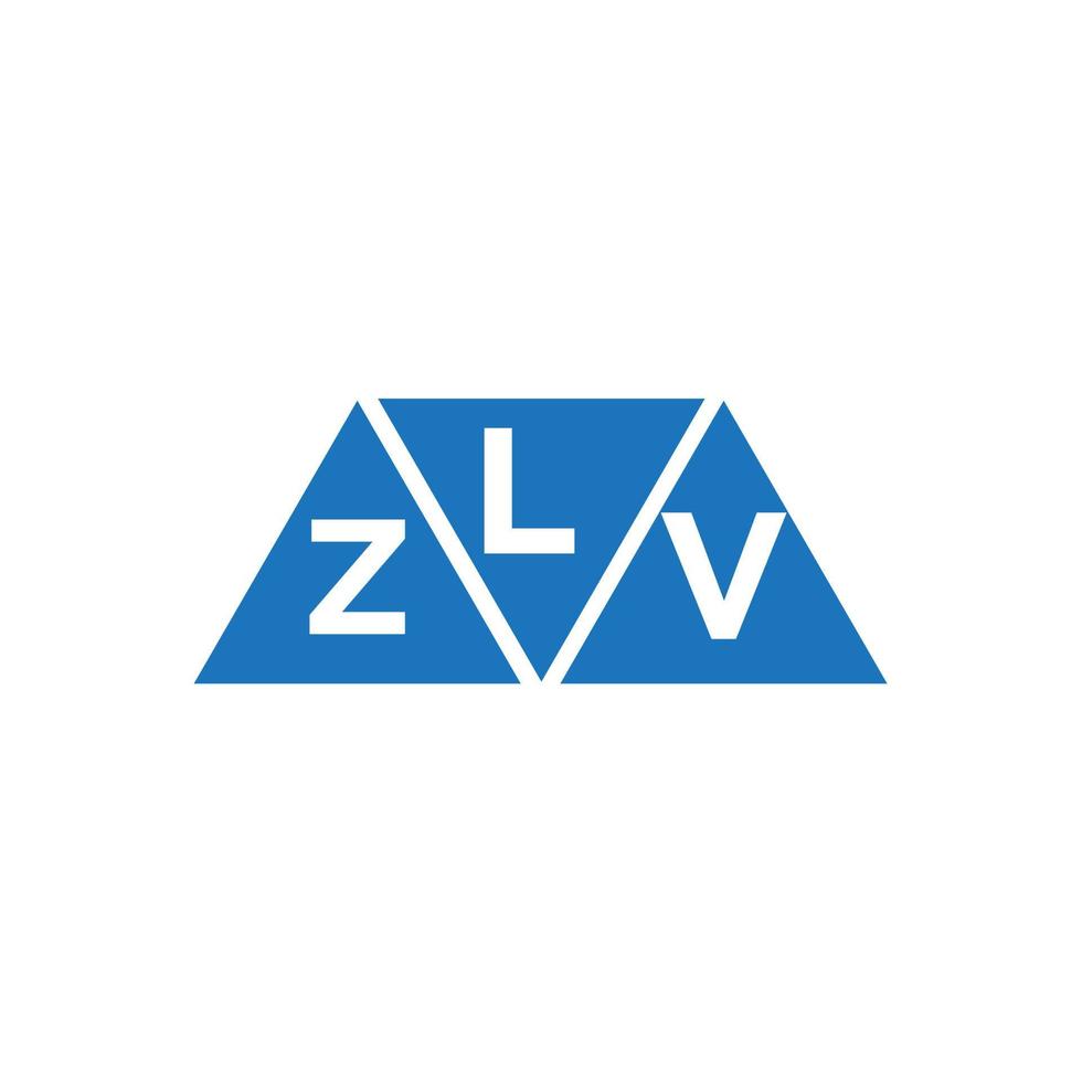 lzv diseño de logotipo inicial abstracto sobre fondo blanco. Concepto de logotipo de letra de iniciales creativas lzv. vector