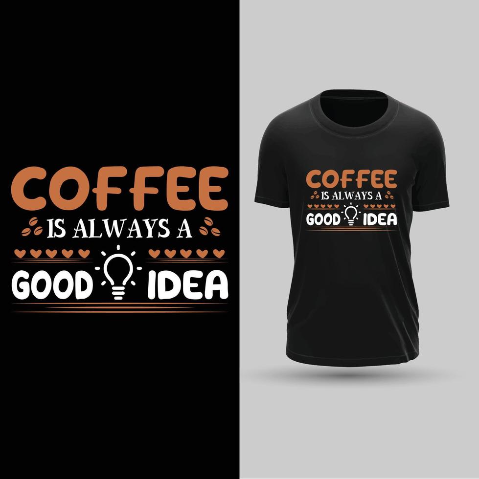 Coffee Typography Vector T-Shirt Design Bundle