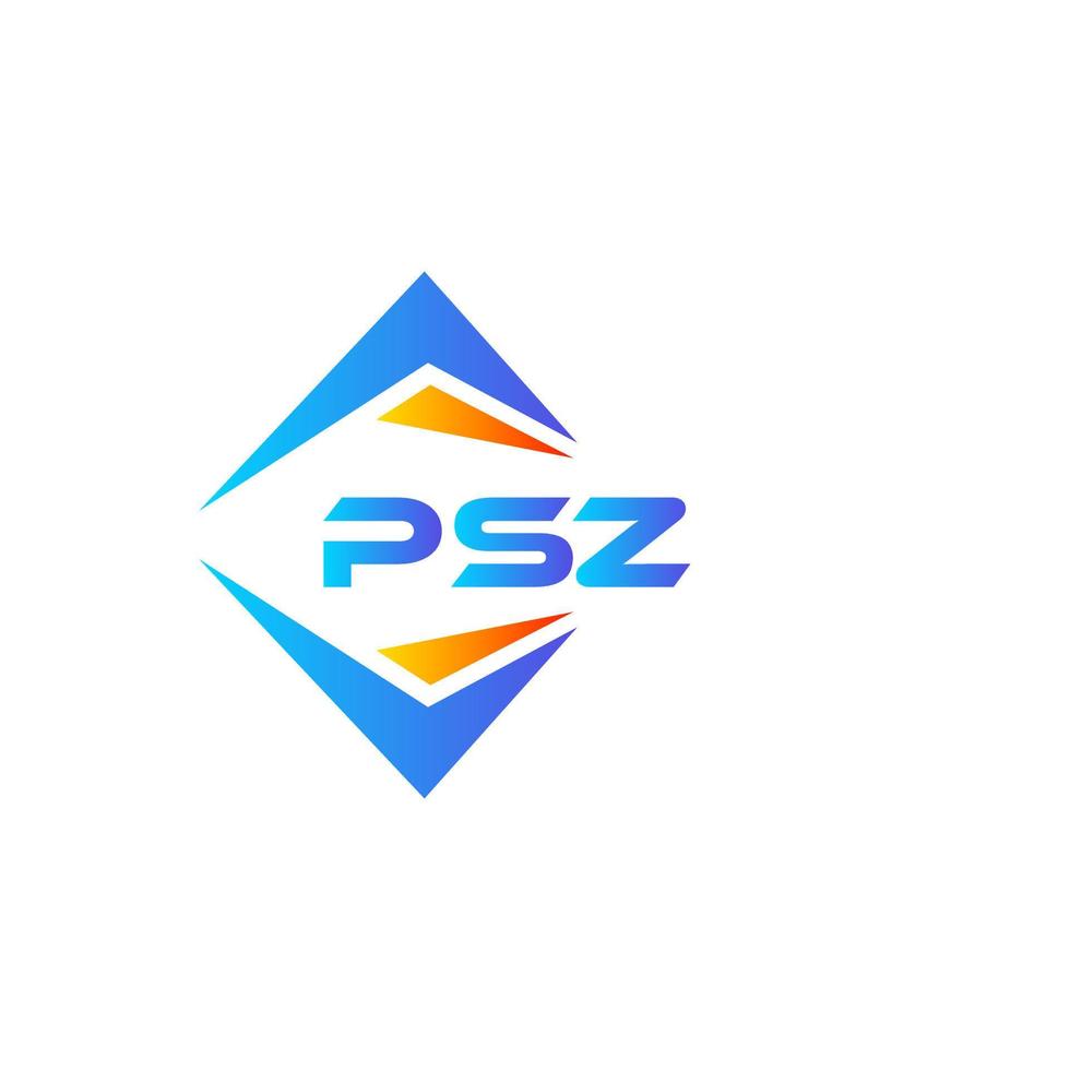 psz diseño de logotipo de tecnología abstracta sobre fondo blanco. concepto de logotipo de letra inicial creativa psz. vector