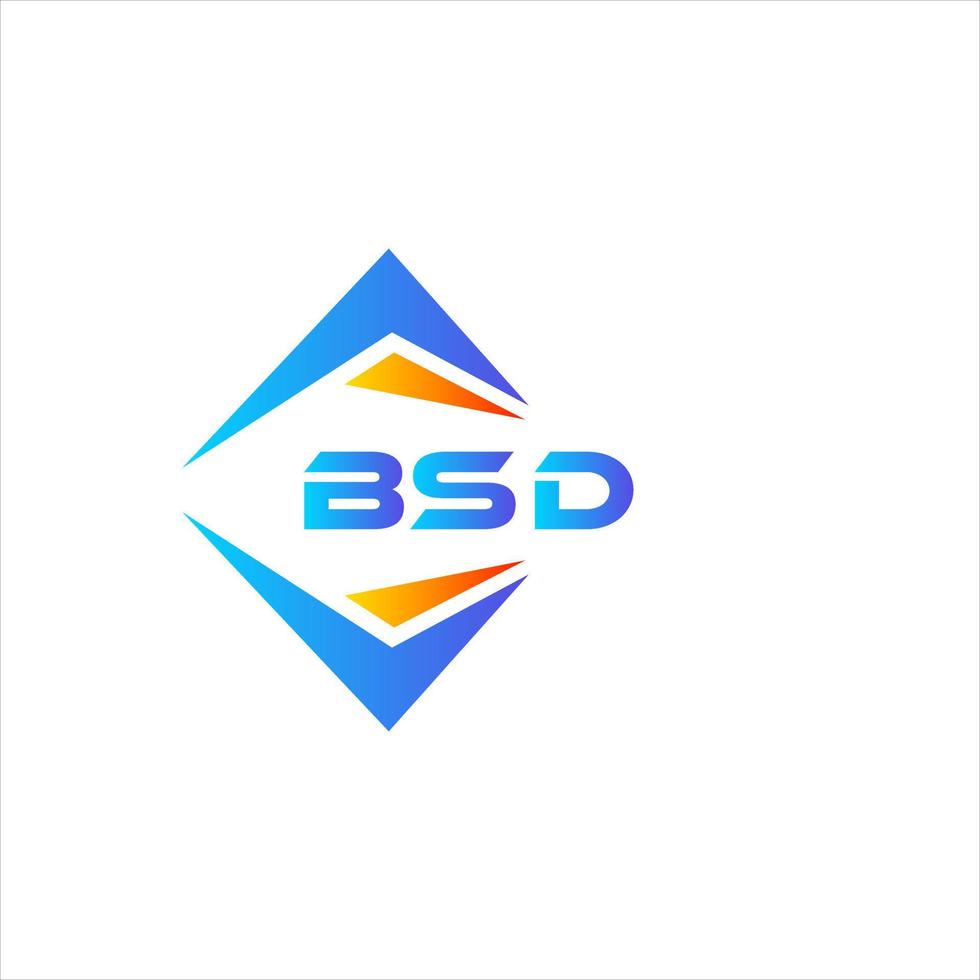 BSD abstract technology logo design on white background. BSD creative initials letter logo concept. vector