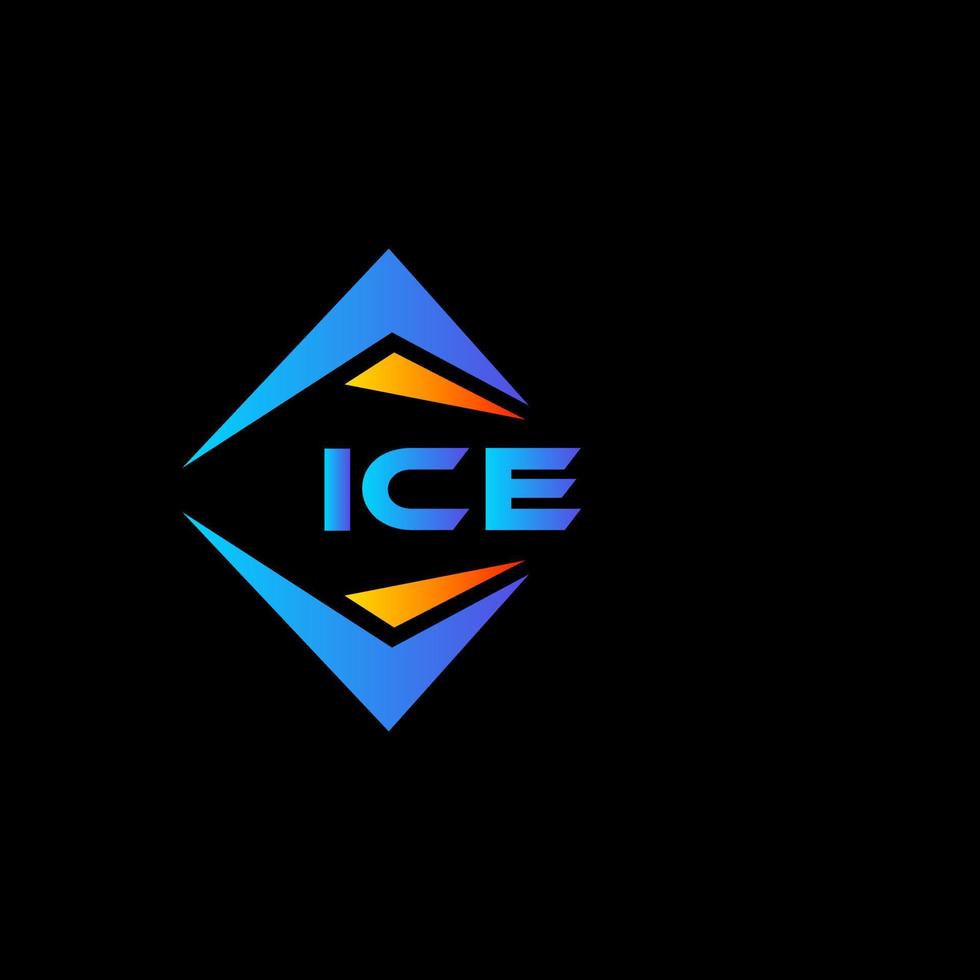 diseño de logotipo de tecnología abstracta de hielo sobre fondo blanco. concepto de logotipo de letra de iniciales creativas de hielo. vector