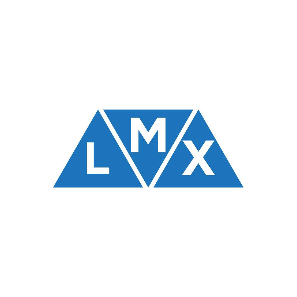 Mlx diseño de logotipo inicial abstracto sobre fondo blanco. concepto de logotipo de letra de iniciales creativas mlx. vector