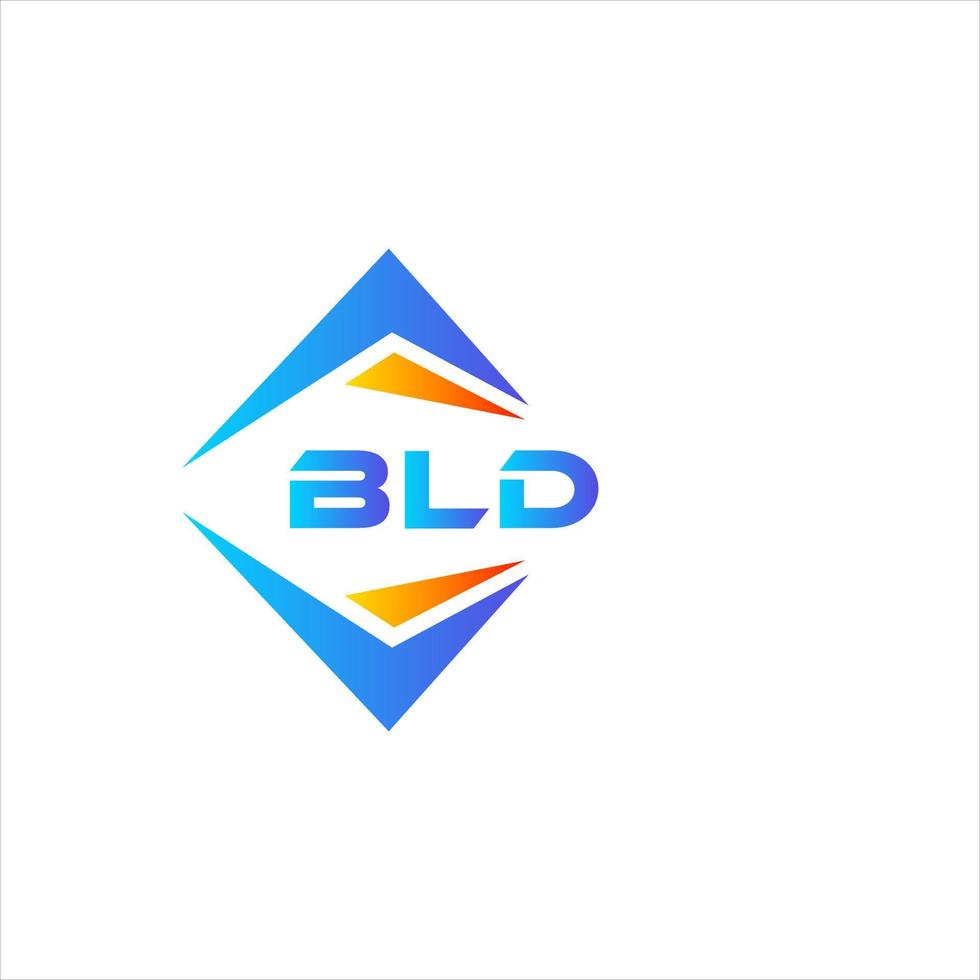 diseño de logotipo de tecnología abstracta bld sobre fondo blanco. concepto de logotipo de letra de iniciales creativas bld. vector