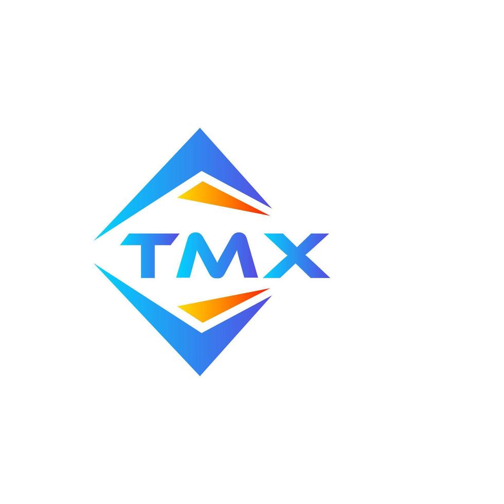 diseño de logotipo de tecnología abstracta tmx sobre fondo blanco. concepto de logotipo de letra de iniciales creativas tmx. vector