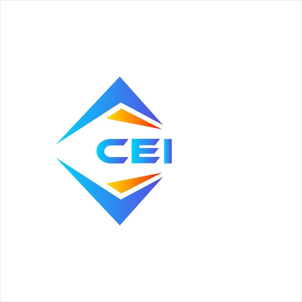 CEI abstract technology logo design on white background. CEI creative initials letter logo concept. vector