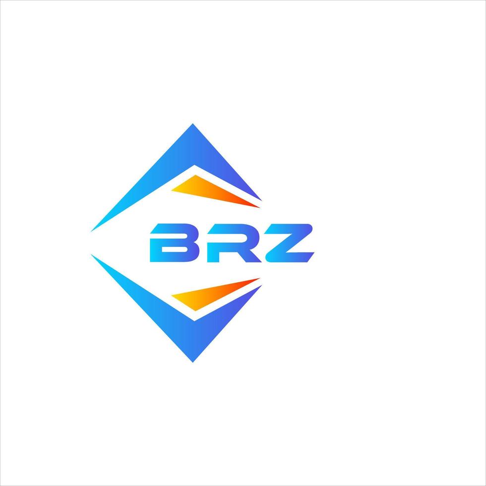 brz diseño de logotipo de tecnología abstracta sobre fondo blanco. concepto de logotipo de letra de iniciales creativas brz. vector