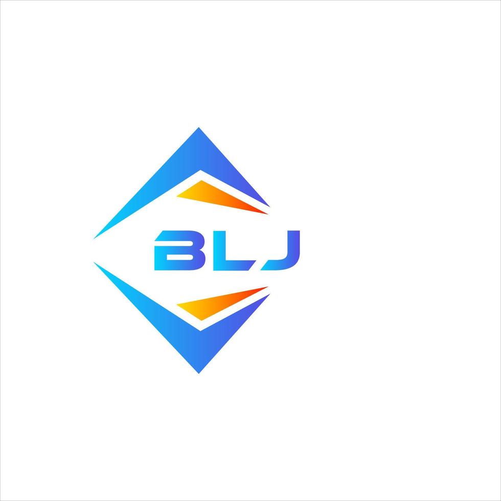 diseño de logotipo de tecnología abstracta blj sobre fondo blanco. concepto de logotipo de letra de iniciales creativas blj. vector