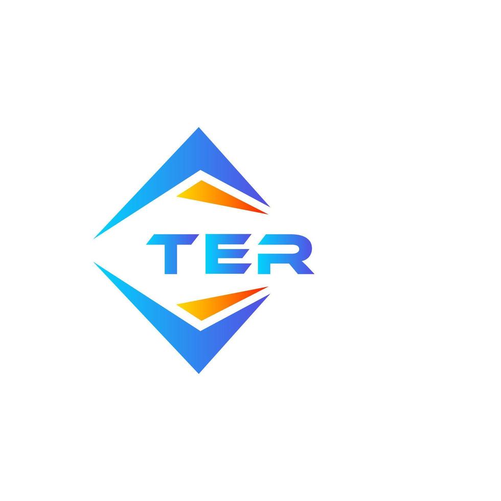TER abstract technology logo design on white background. TER creative initials letter logo concept. vector
