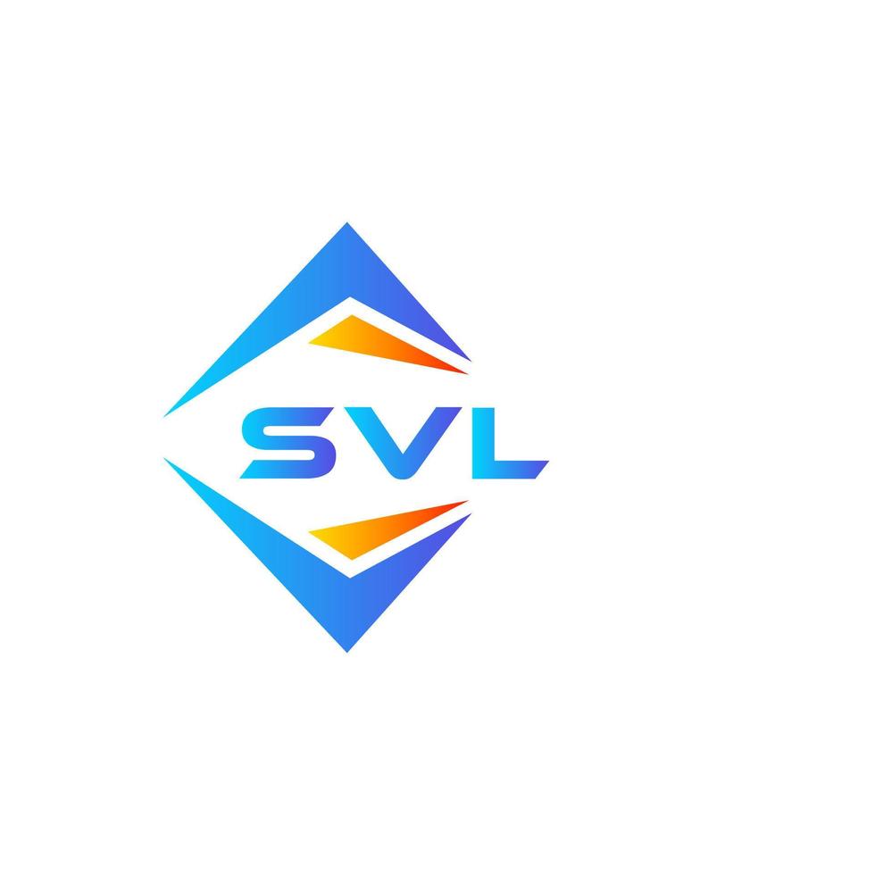diseño de logotipo de tecnología abstracta svl sobre fondo blanco. concepto de logotipo de letra de iniciales creativas svl. vector