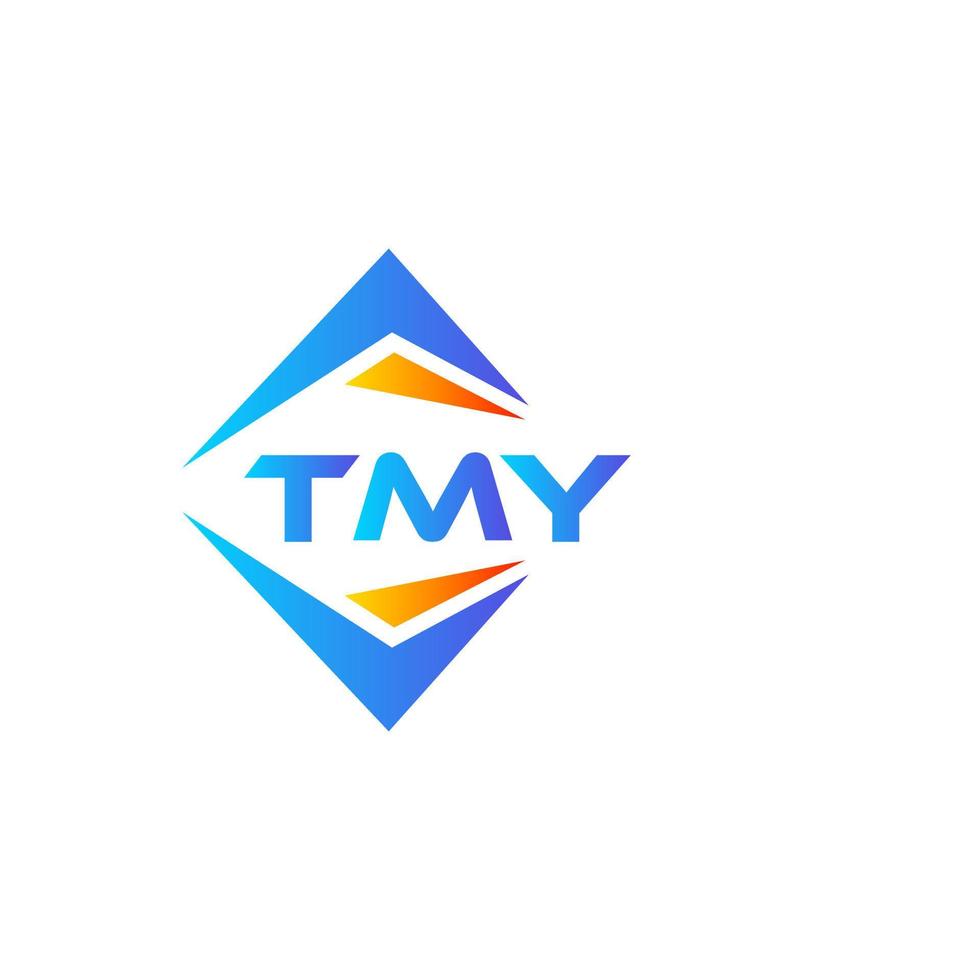 tmy diseño de logotipo de tecnología abstracta sobre fondo blanco. concepto de logotipo de letra de iniciales creativas tmy. vector