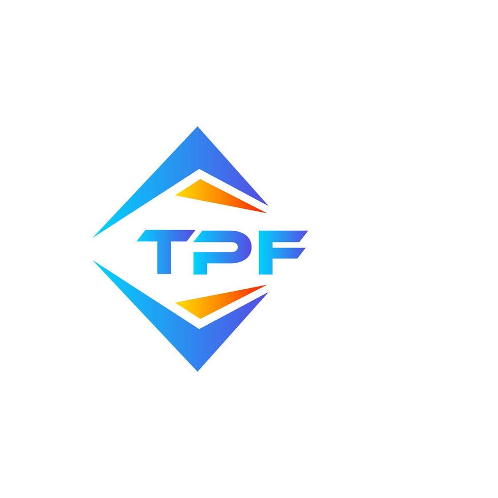 TPF abstract technology logo design on white background. TPF creative initials letter logo concept. vector