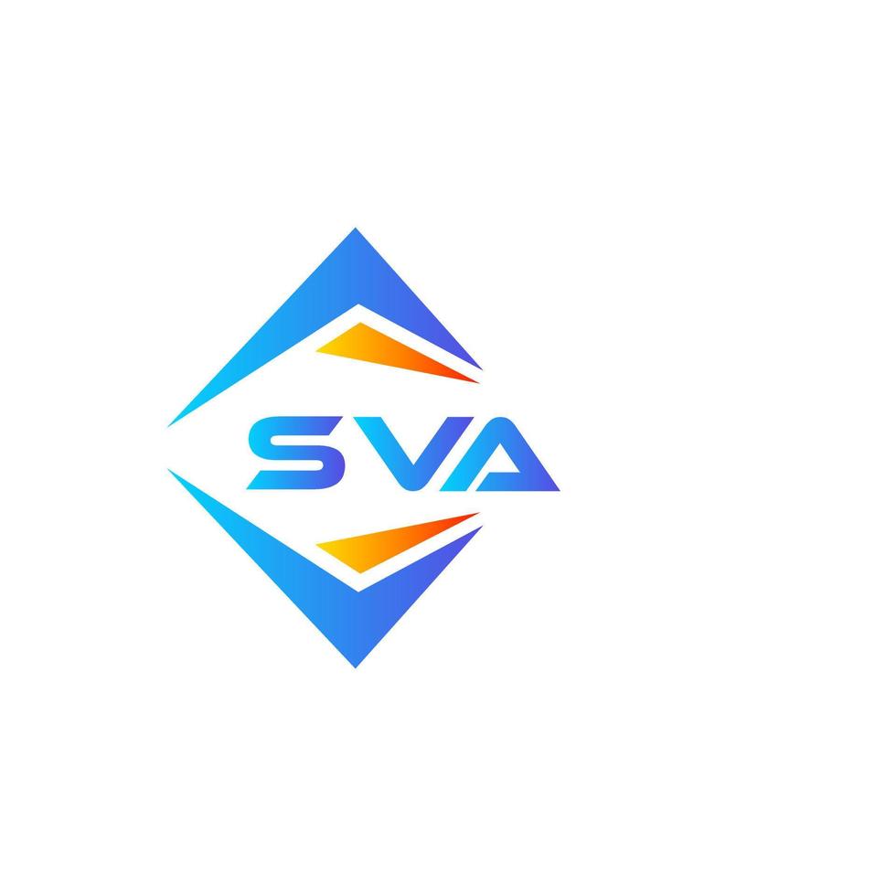 SVA abstract technology logo design on white background. SVA creative initials letter logo concept. vector