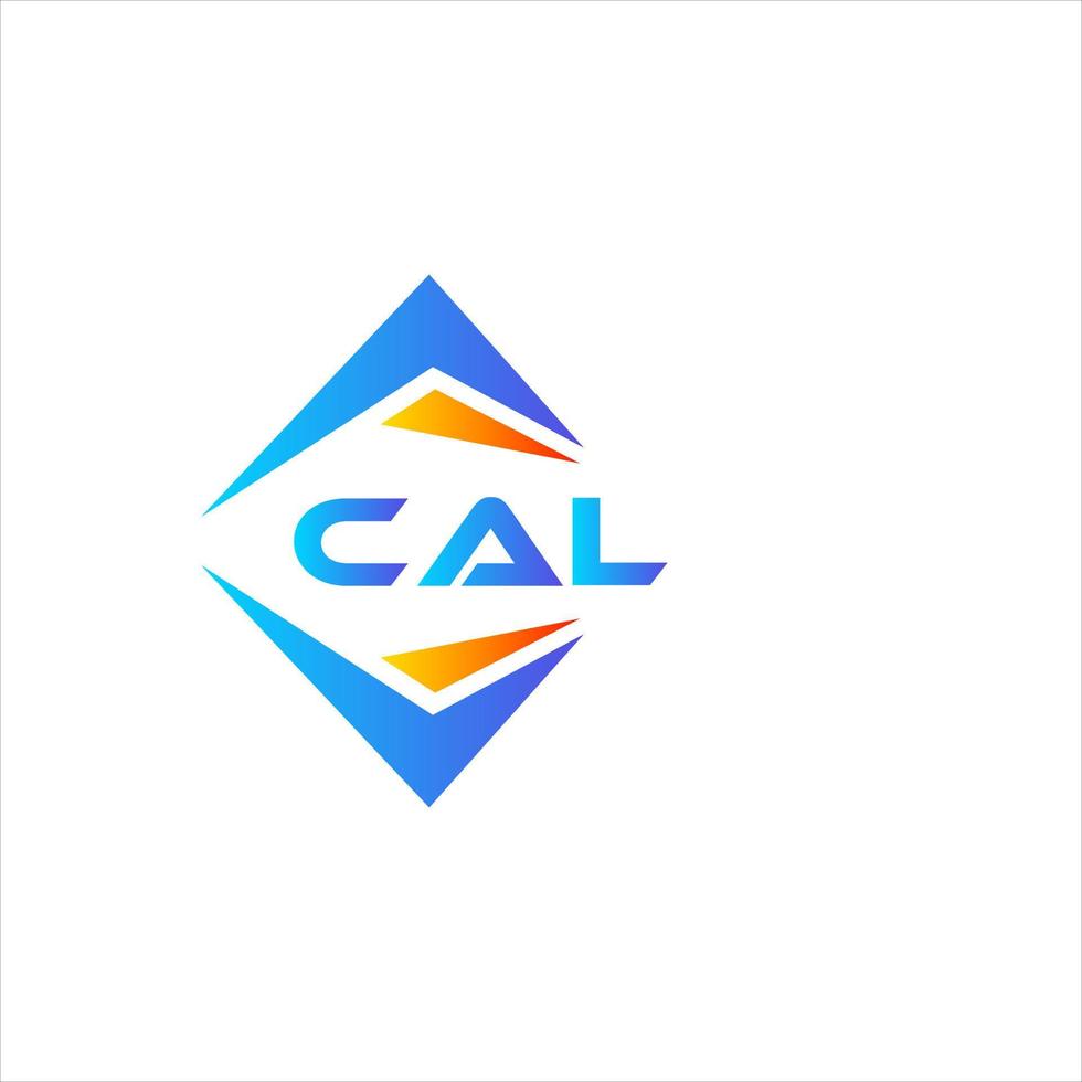 diseño de logotipo de tecnología abstracta cal sobre fondo blanco. concepto de logotipo de letra de iniciales creativas cal. vector