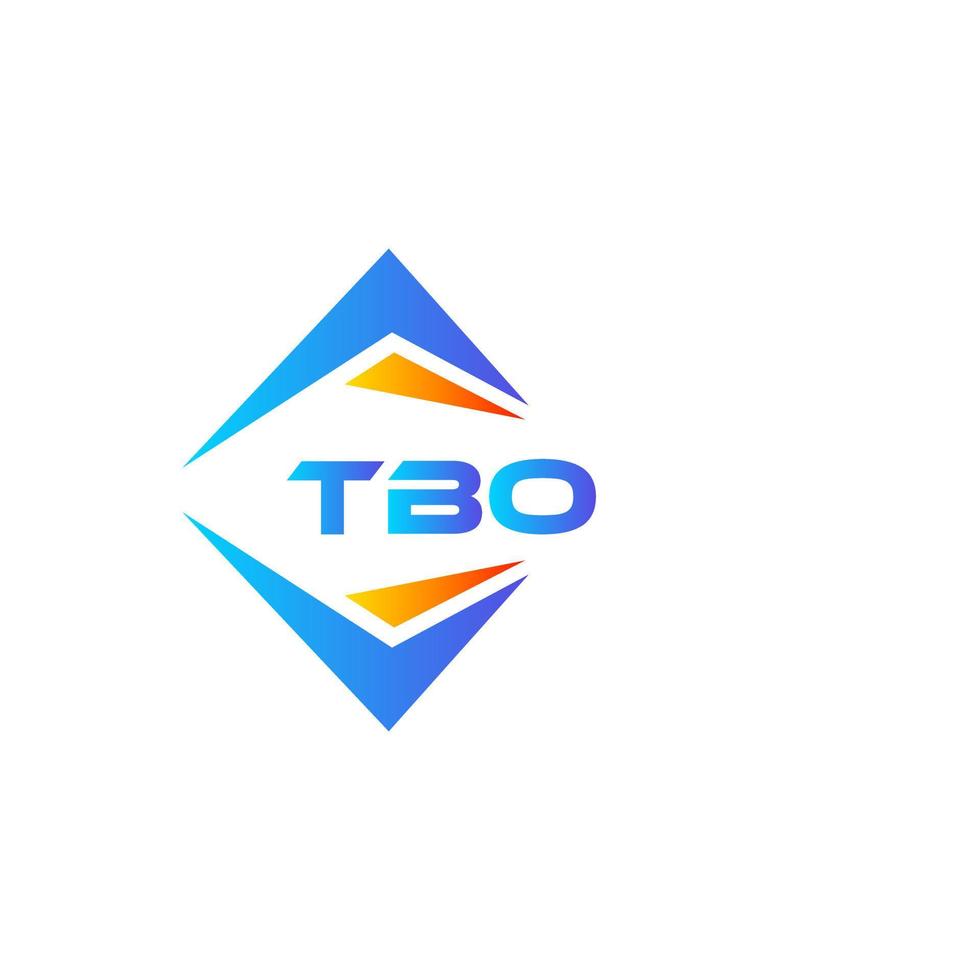 TBO abstract technology logo design on white background. TBO creative ...