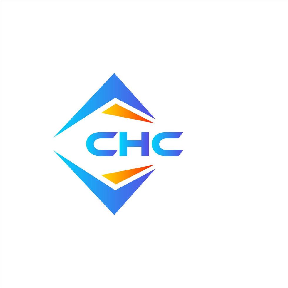 diseño de logotipo de tecnología abstracta chc sobre fondo blanco. concepto de logotipo de letra de iniciales creativas de chc. vector