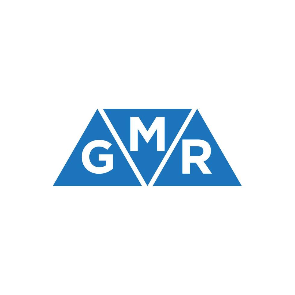 mgr diseño de logotipo inicial abstracto sobre fondo blanco. concepto de logotipo de letra de iniciales creativas mgr. vector