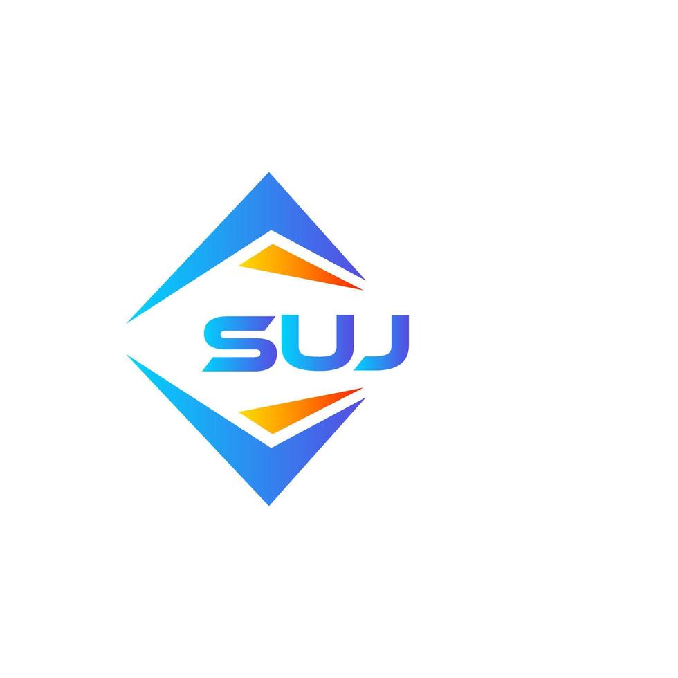 suj diseño de logotipo de tecnología abstracta sobre fondo blanco. concepto creativo del logotipo de la letra de las iniciales de suj. vector