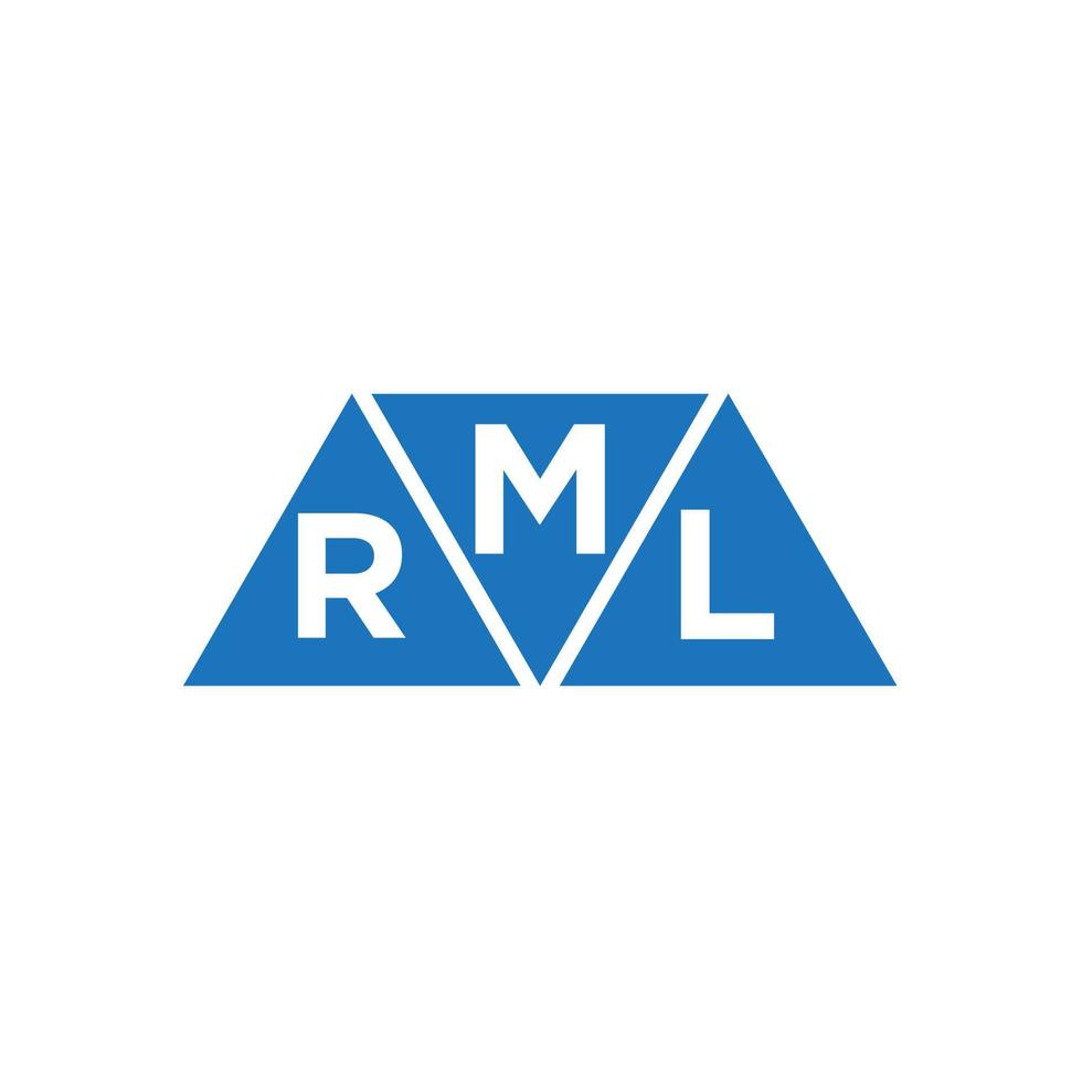 mrl diseño de logotipo inicial abstracto sobre fondo blanco. concepto de logotipo de letra de iniciales creativas mrl. vector