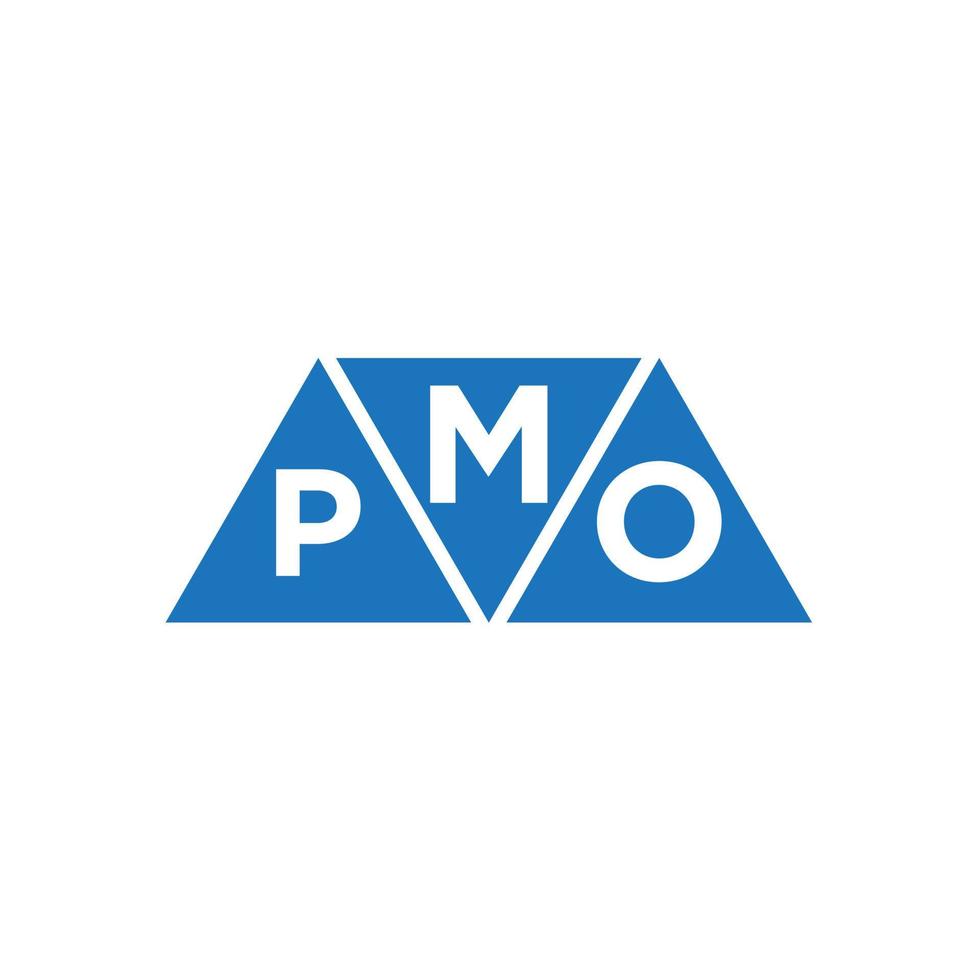 MPO abstract initial logo design on white background. MPO creative initials letter logo concept. vector