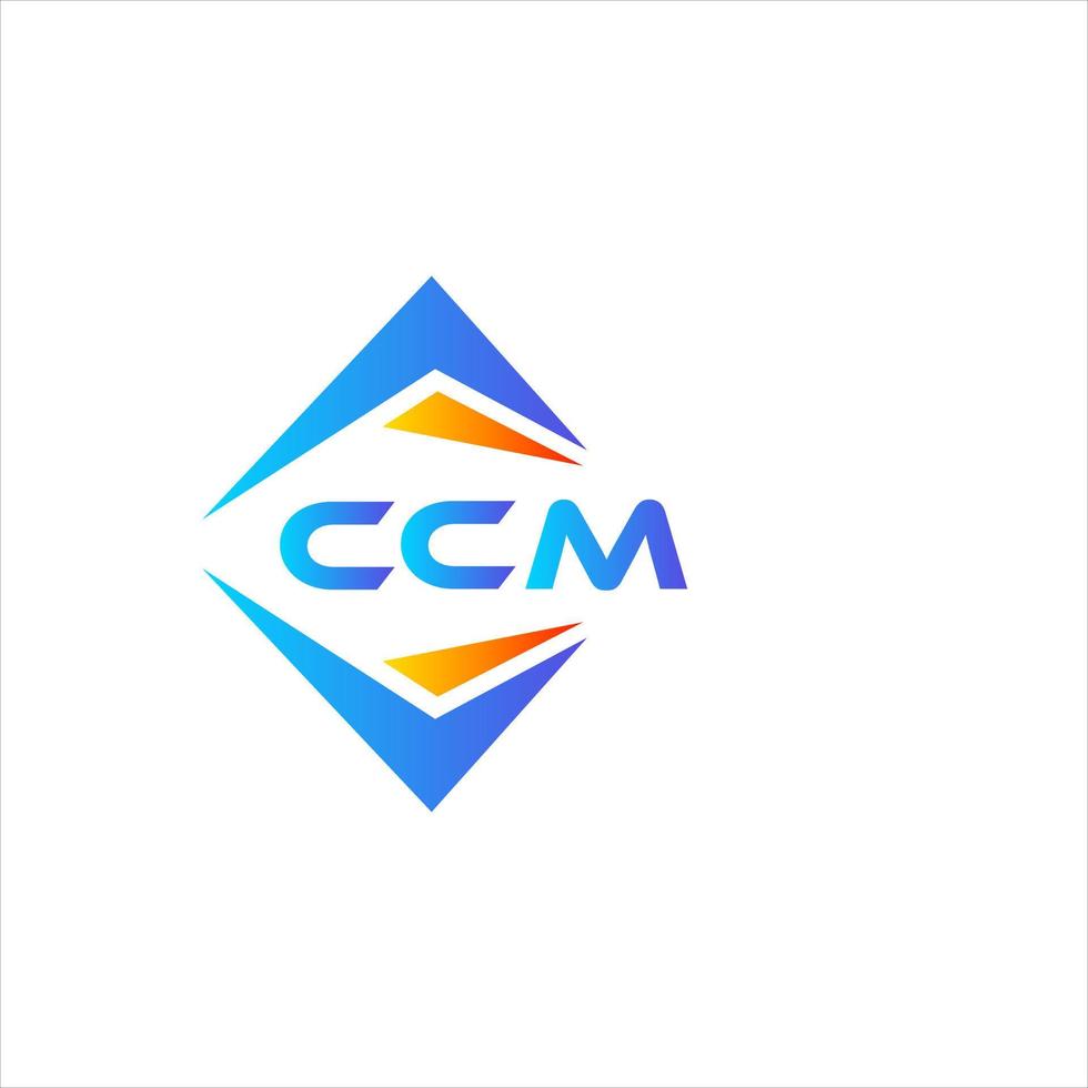 ccm diseño de logotipo de tecnología abstracta sobre fondo blanco. concepto de logotipo de letra de iniciales creativas ccm. vector