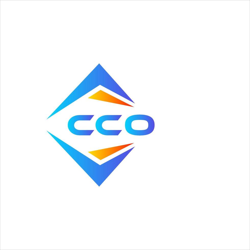 Diseño de logotipo de tecnología abstracta cco sobre fondo blanco. concepto de logotipo de letra inicial creativa cco. vector